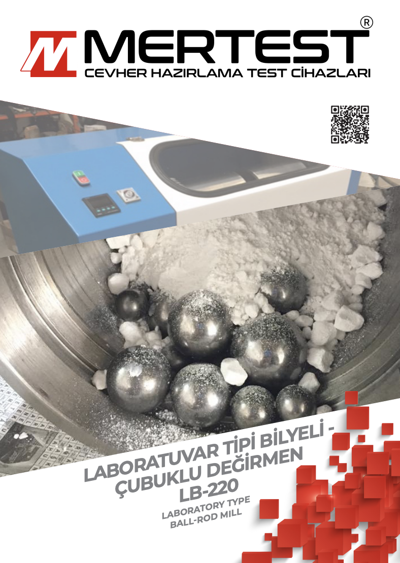 Laboratuvar Tipi Bilyalı Çubuklu Değirmen LB 220